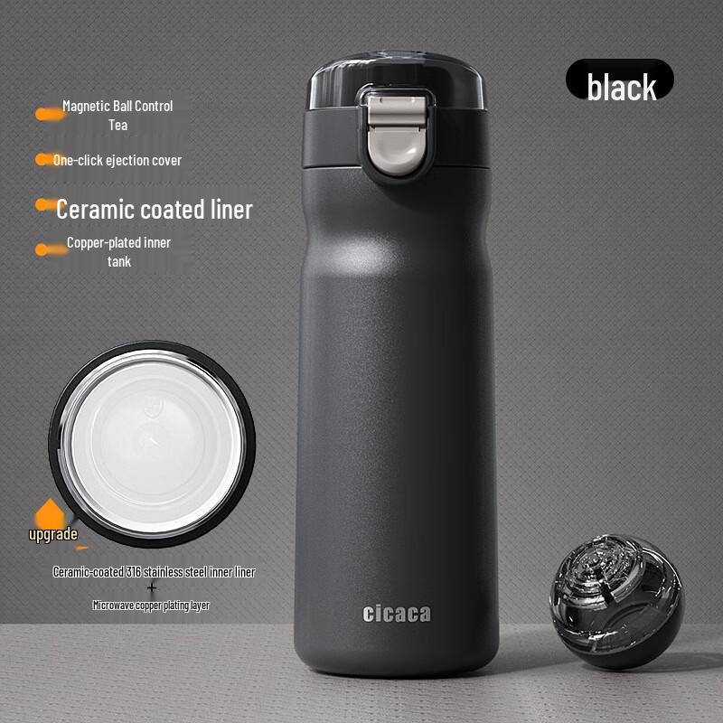 Portable 570ml Tea Brewing Thermos Mug
