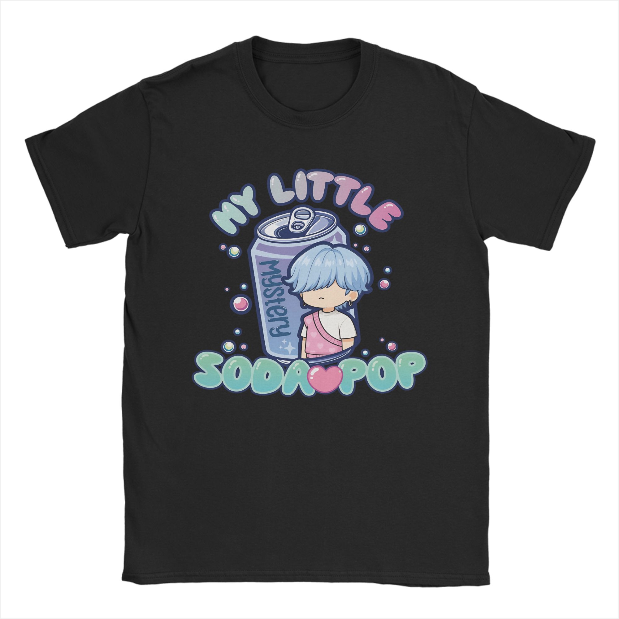 

Mystery s Soda Pop Kpop Demon Hunters T-Shirts Men Novelty Pure Cotton Tee Shirt Crewneck Short Sleeve T Shirt Printing Clothes XL