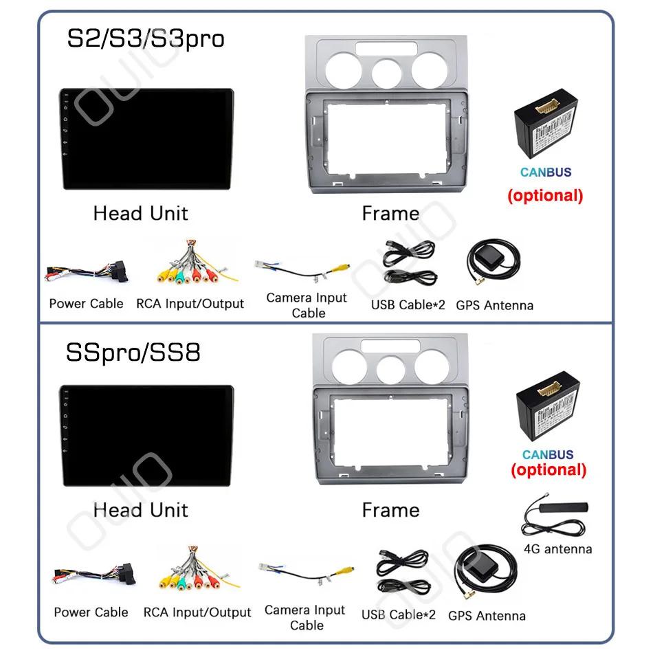 Android 13 Radio For Volkswagen Touran 1 2003 2004 2005 -2010 Car Stereo Multimedia Player Carplay Auto GPS Navigation 2DIN DSP