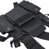 Universal Two Way Radio Chest Bag Hands-Free Walkie-Talkie Holder Adjustable Water Resistant Front Vest Bag