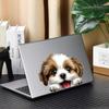 Cute Animal Dog Car Sticker Waterproof PVC Double-Sided Printed Puppy Car Decal Funny Dog Peeking Decal for Car Window Bumper Truck Wall Laptop Car