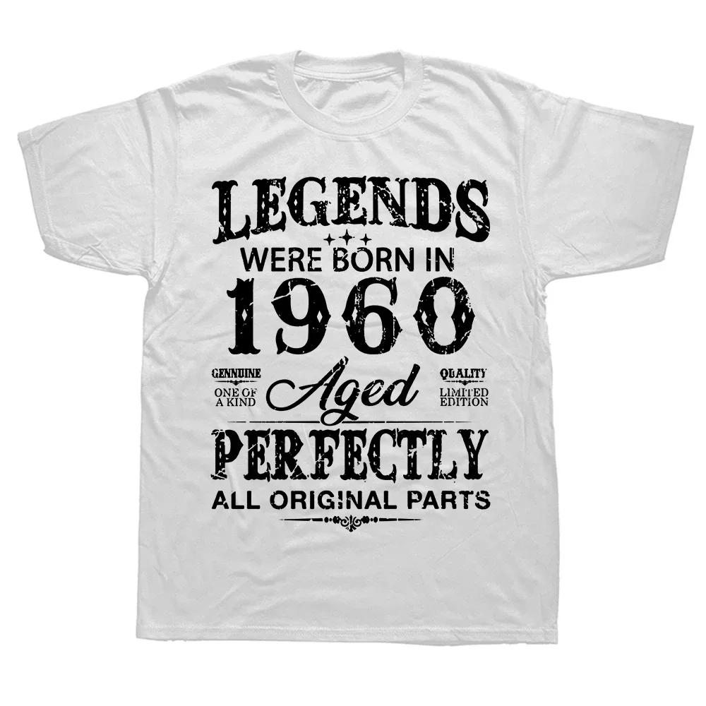 New Men 1960 Funny 65 Years Old T Shirt Oversize Printed Casual Tee shirt Casual Short Sleeve Vintage Couples T-Shirt
