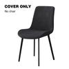 Solid Color Curved Chair Cover Jacquard Dust-proof Dining Seat Slipcovers Home Stretch Chair Covers for Hotel Wedding Party