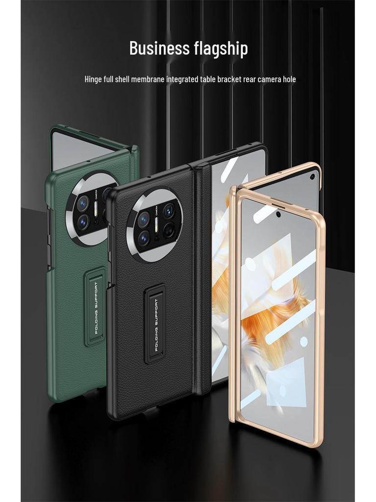Huawei Mate X3 Leather Foldable Bracket Case: Full Coverage, Drop-Proof Protection