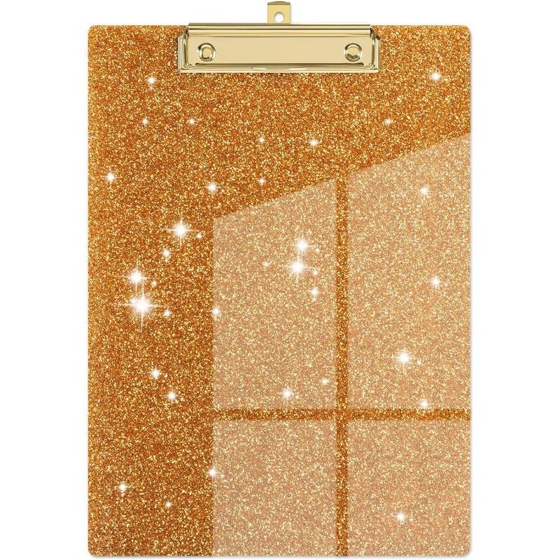 2pcs Glitter Acrylic Office File Clipboard Student Supplies Meeting Minutes Doctor Nurse Writing Pad Pad Perfect