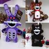 Five Fnaf Nights At Freddys Purple Brown Black Bear Plushie Toy Gift Xmas