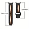 Silicone Strap with Horizontal Stripes for Galaxy Watch 7 Ultra sports strap breathable and comfortable Watch Band