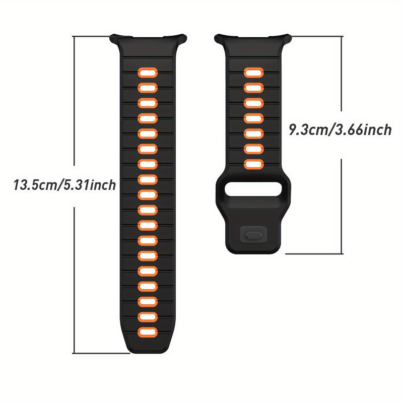 Silicone Strap with Horizontal Stripes for Galaxy Watch 7 Ultra sports strap breathable and comfortable Watch Band