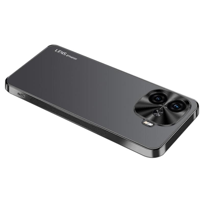 

For vivo Y200 GT 5G Case Acrylic+TPU+Metal Electroplated Anti-Scratch Phone Cover Black