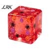 Anxiety Relief Gadget Halloween Stress Cube Sensory Toy, Squeeze Toy with Pumpkin Skull Portable Toys Spider Pattern, Clear Party Favors Calming