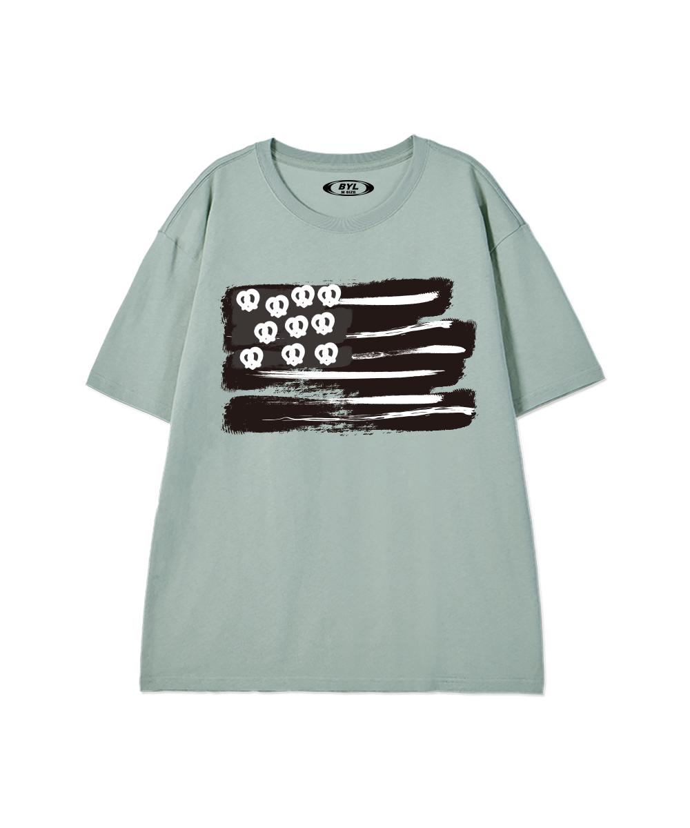 Biel Pretzel Flag Short Sleeve T-Shirt Mint M