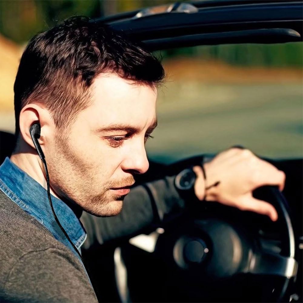 With Usable In Both Left and Right with Remote Straight Single-ear Earphone, 3.5mm Jack, Mono, In-ear Type, Microphone, Ears, JIAYJP, Wired, Control,