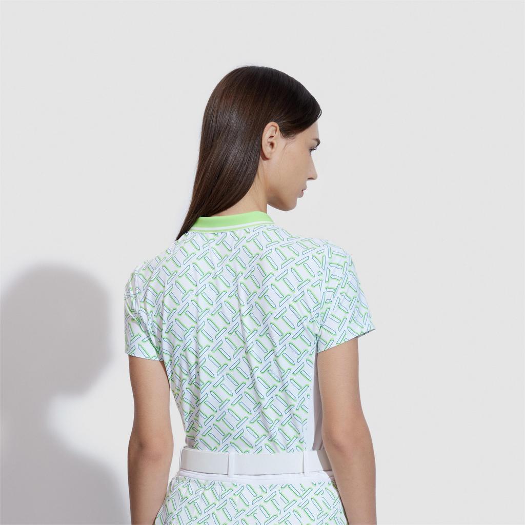 New FILA Polo Shirts Women's Jade White A11W425110FWT