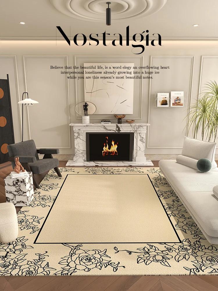 

Nordic Style Rugs for Bedroom Fluffy Soft Living Room Decoration Plush Carpet Modern Minimalist Study Rug Thick Plaid Floor Mat 80*120cm