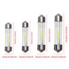 4X Festoon 31MM 36MM 39MM 41MM C5W C10W Led Bulbs COB Glass Door Trunk Housing Dome Lamp Car License Plate Light White 6000K 12V