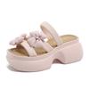 Fashion 7.5CM Designer Women Summer Chunky Sandals Platform Slippers High Heels Ladies Slides Beach Flip-Flop Woman Sandalias De Mujer