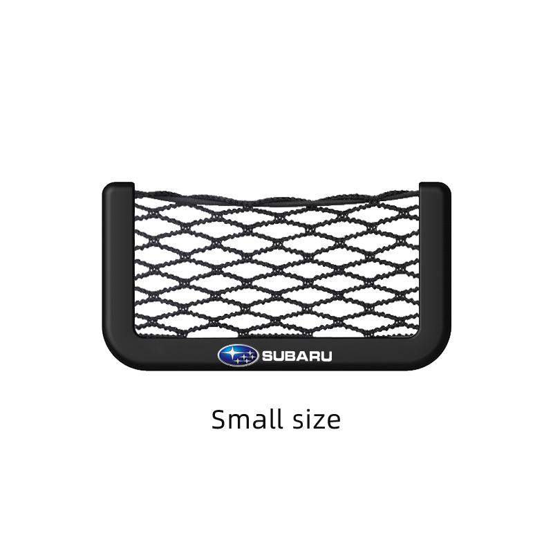 Car Storage Net Pocket Elastic Mesh Organizer For Subaru Impreza WRX STI BRZ Forester XV Outback Crosstrek Levorg Valve Cap WW2
