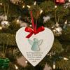 Christmas Heart Ornaments Ceramic Pendants Friendship Heart Shape Ornament For Best Friends Women Men Teacher Family Door Handle