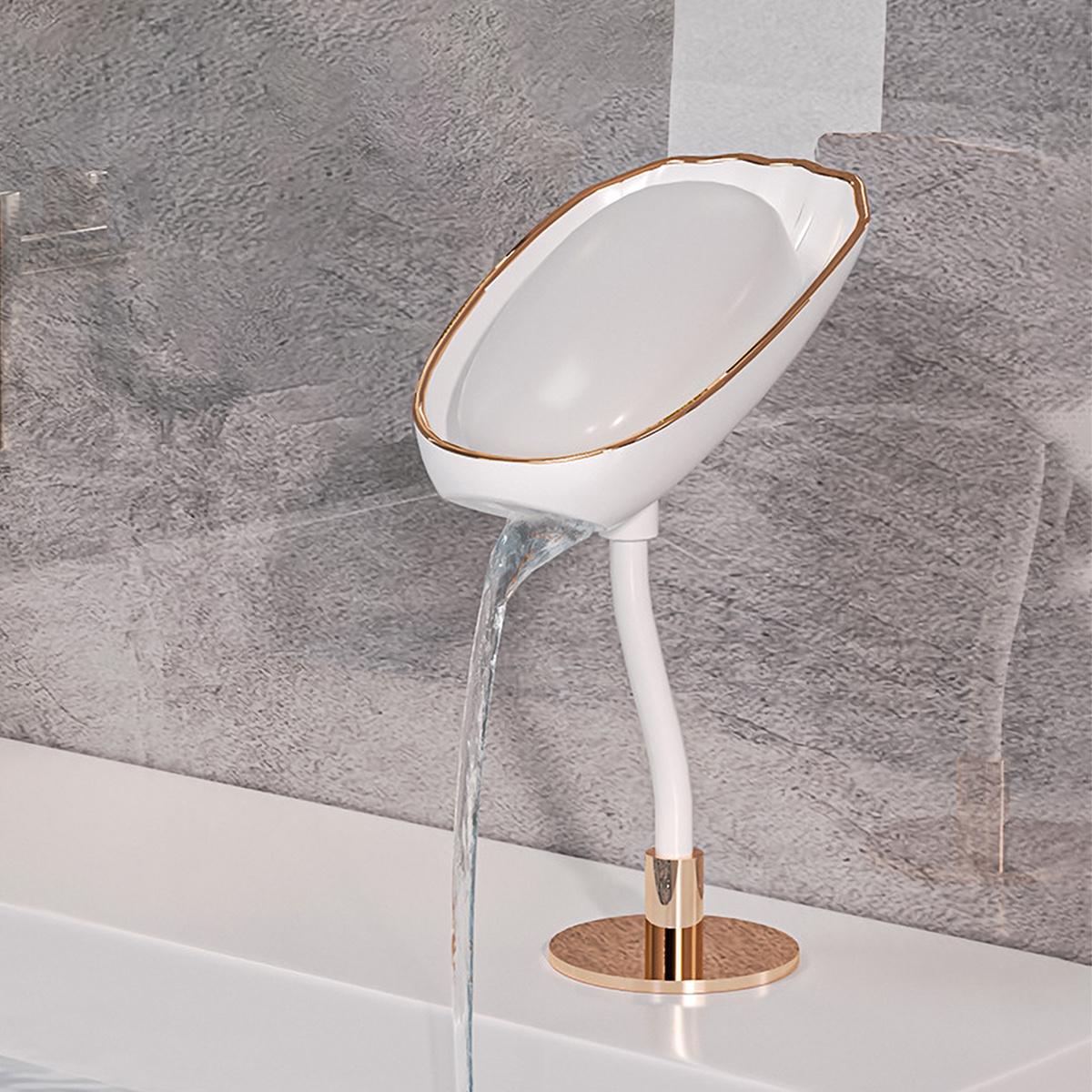 

Новая бесплатная перфорация и склеивание настенная мыльница двойного назначения для ванной комнаты мыльница подставка мыльница в форме коробки мыльница белый