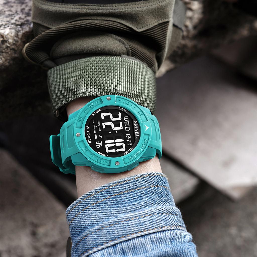 SMAEL Brand 8126 Waterproof Dropshipping Watch Alarm Clock Night Light Young Fashion Business Quartz Sport Wristwatches