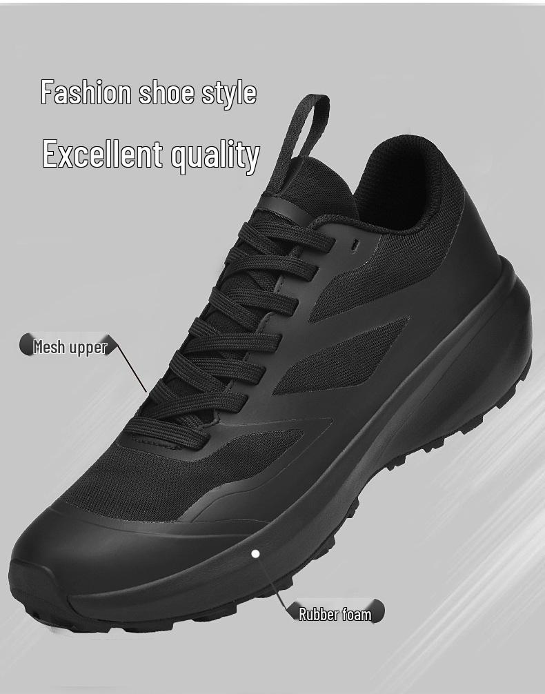 Men's Waterproof Non-Slip Hiking Shoes - Cushioning, Shock-Absorbing, Off-Road Running & Outdoor Sports Shoes for Daily Commutes