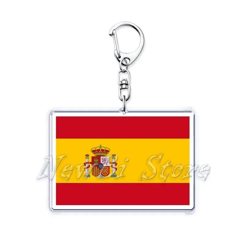 New Country Flags Keychains Ring for Accessories Bag Pendant American Britain Korean Korean Key Chain Keyring Jewelry Fans Gifts