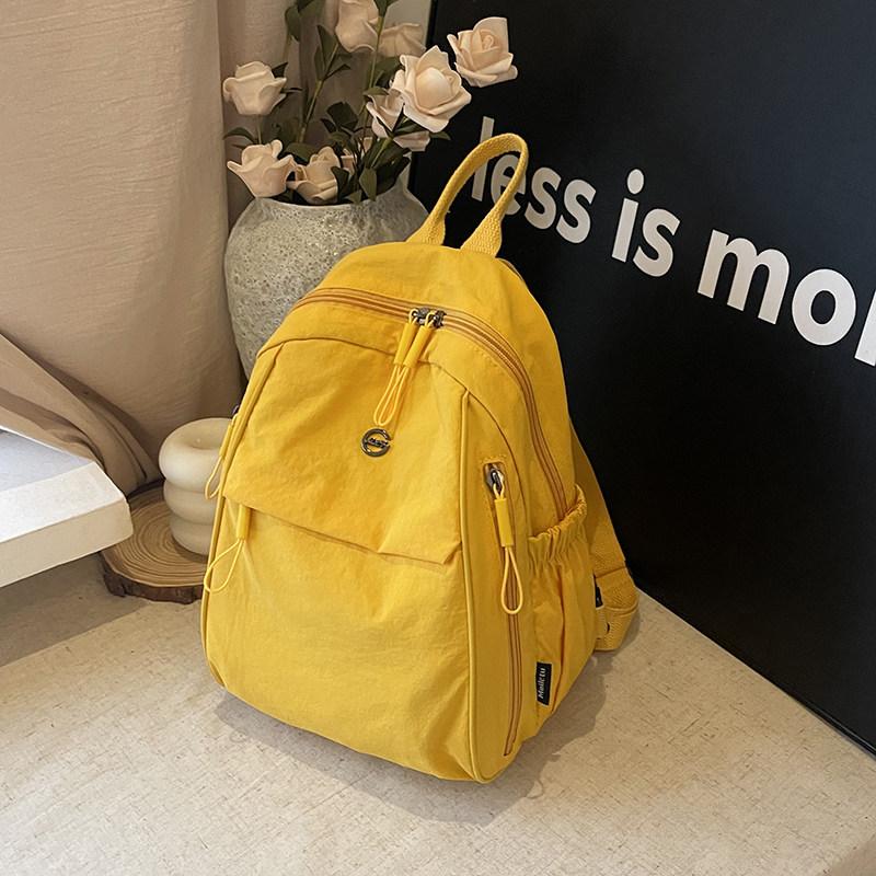 Schoolbag Simple and Lightweight Oxford Cloth Large-capacity Backpack Fashionable New Breast Bag Casual Schoolbag Versatile Travel Backpack Bag