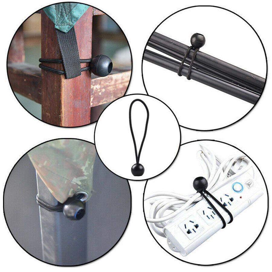 Car Storage Elastic Bungee Cord Tent Fixing Rope with Ball Binding