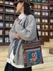 Ethnic Embroidered Cotton Mini Shoulder Bag With Multiple Compartments For Casual Outfits