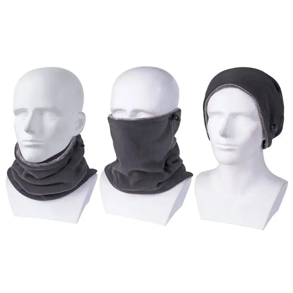 Men Women Winter Motorcycle Neck Gaiter Fleece Face Mask Windproof Warm Scarf for Outdoor Sports Cycling Hiking