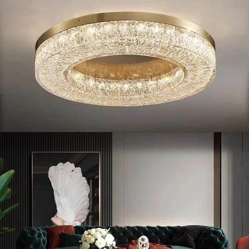 Nordic luxury ceiling light modern crystal LED pendant light hotel dining room living room home decoration lighting fixtures