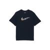 Floral Logo Casual Sport Crew Neck Short Sleeve T-Shirt Men Tops Black DV1215-010