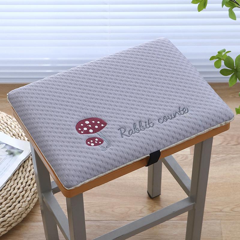 

Летняя подушка для стула из пены с эффектом памяти для школьников, подушка для сиденья квадратного табурета для школьников, табурет можно отсоединить и постирать, простая 35*25cm