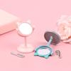 1/12 Make-up Mini Hasenohren Spiegel Möbel für Puppenhaus Spielzeug Zubehör