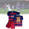 Fc Barcelona Vintage Voetbalshirt Set Met Ademende Modal Mix Voor Kinderen Sport
