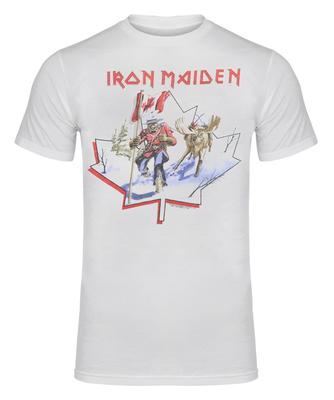 1984 Iron Maiden Canadian Slavery Tour White Double Side Tee Unisex T-Shirt