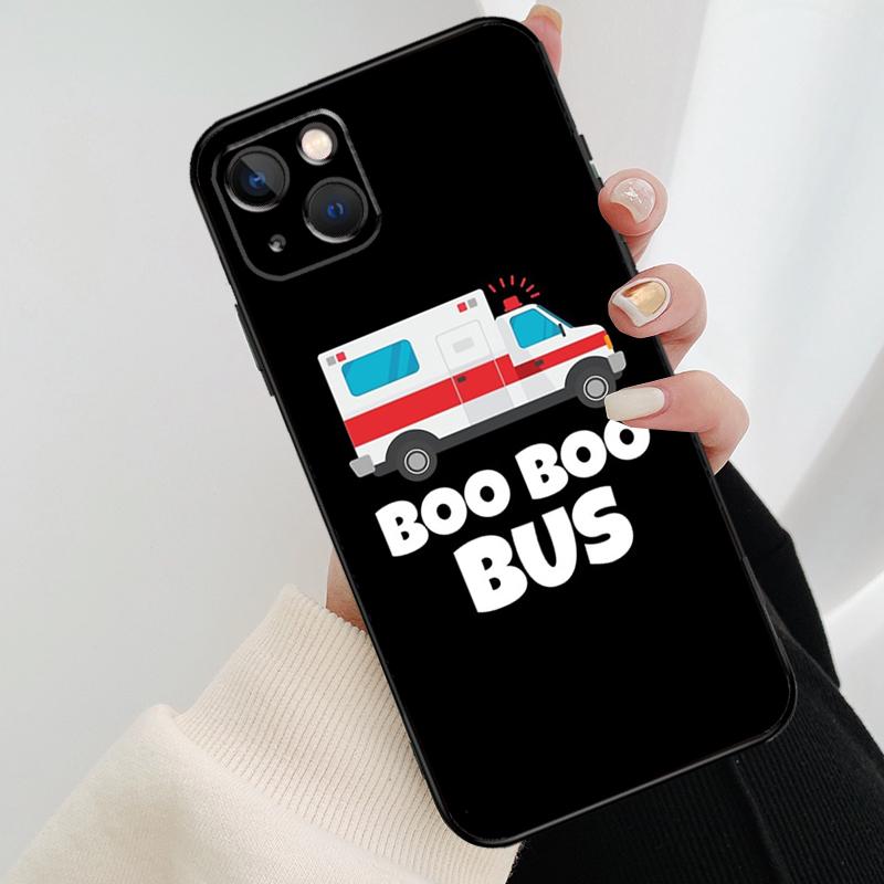 Wee Woo Ambulance Phone Case For iPhone 17 Pro Max 14 13 12 11 15 16 Pro Max Mini 16 15 Plus 16e 17 Air Cover