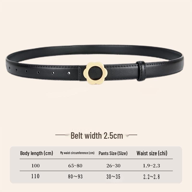 

2026 Women s Trendy Versatile Korean Style Waist Belt for Casual Jeans 110cm