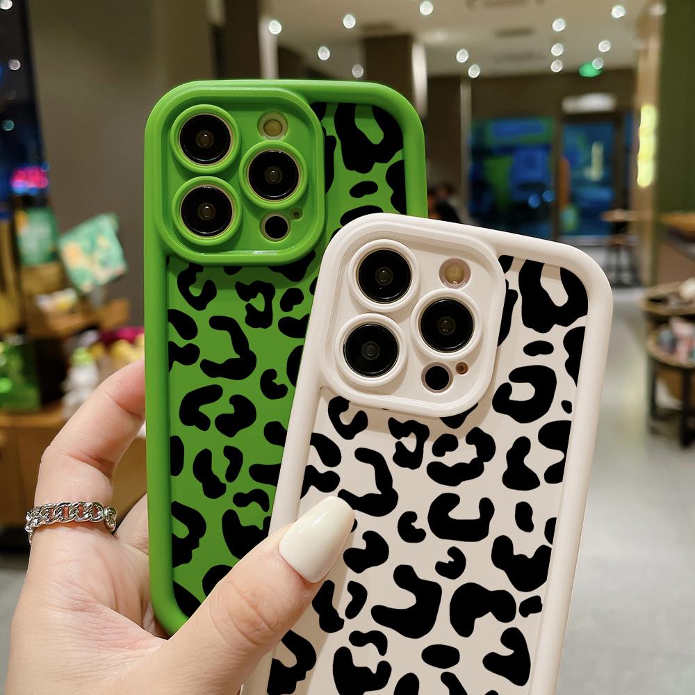Leopard Print Phone Case For iPhone 11 Cases Iphone 16 Pro Max 13 14 15 12 7 8 Plus XS X SE 16promax 16pro Silicon Fundas Cover