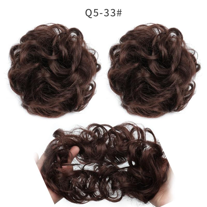 MISS WIG Extensiones de cabello Ondulado Rizado Cabello desordenado Extensiones de moño Cabello en forma de dona Moños Postizo Peluca Postizo Tocado Anillos Anillo