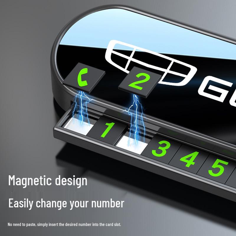 Laser Temporary Parking Number Plate for Geely Xingyuan, Xingyue L, Xingrui, Emgrand, and Boyue Pro Cars