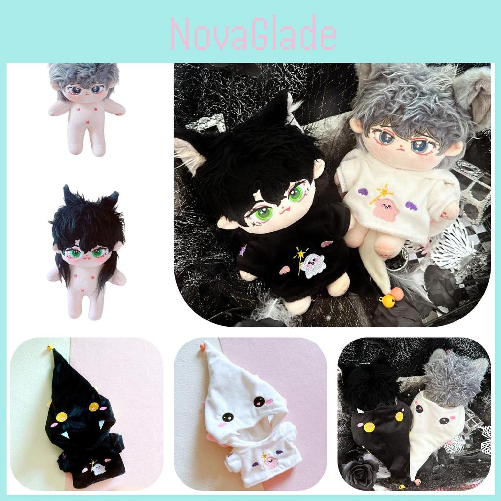 20cm Cotton Doll With Starry Soul Cute And Plump Black And White Options