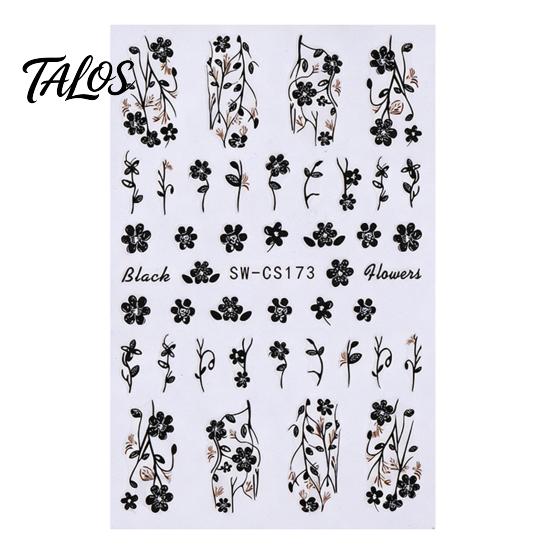 Autumn Manicure Sticker Leaf Nail Art Stickers, Waterproof Fall Maple Leaves Embellishments Decals, Self-Adhesive Stickers for Women and Girls