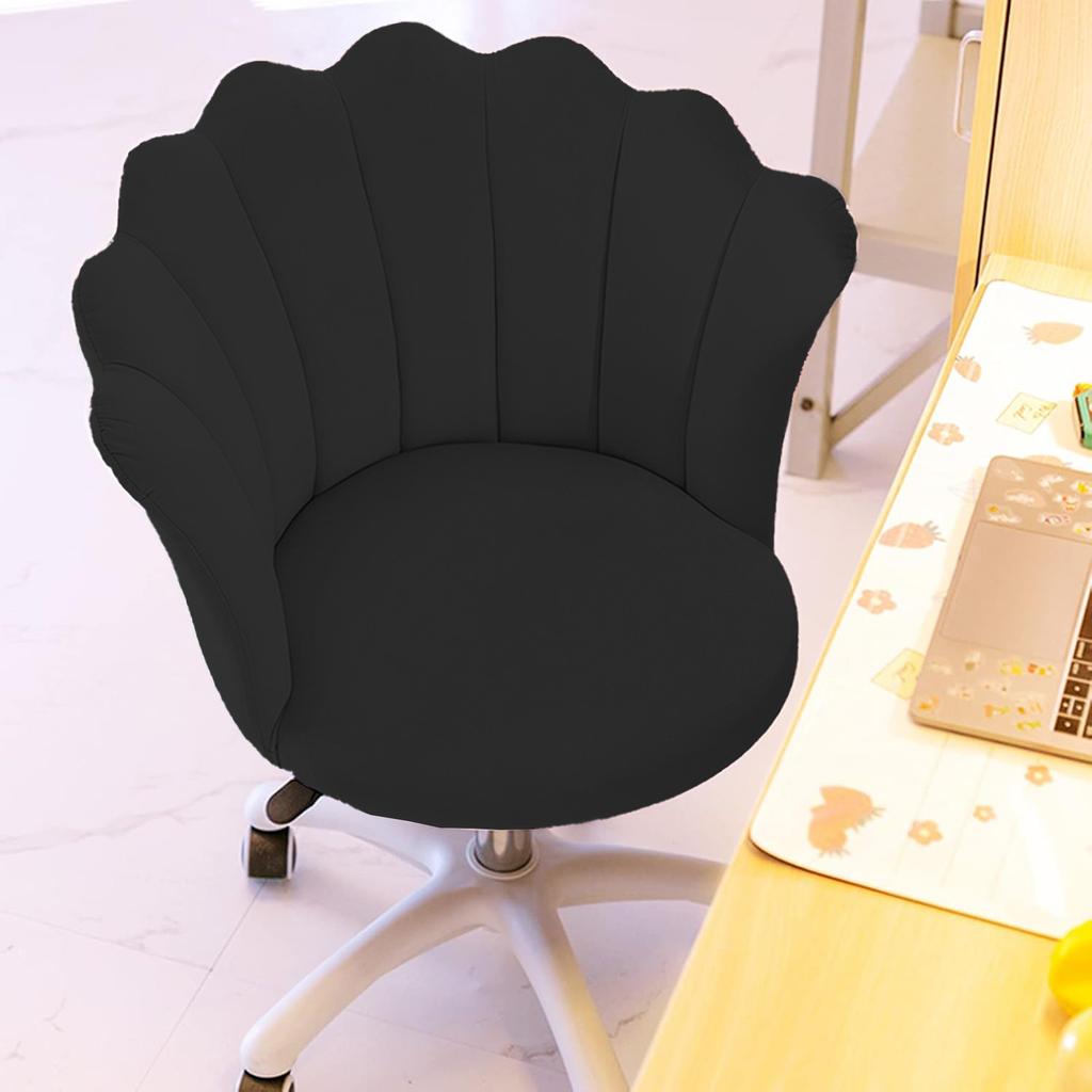 Office Chair/armchair for a Studio, Office, Beauty Salon FLOWERS Black