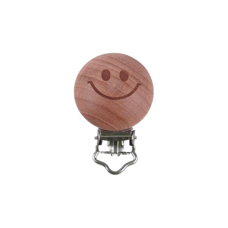5Pcs/Lot 9 Style Fish Rabbit Butterfly Shape Beech Wooden Clips Metal Bracket for Baby Pacifier Clips Chain Holder Accessories