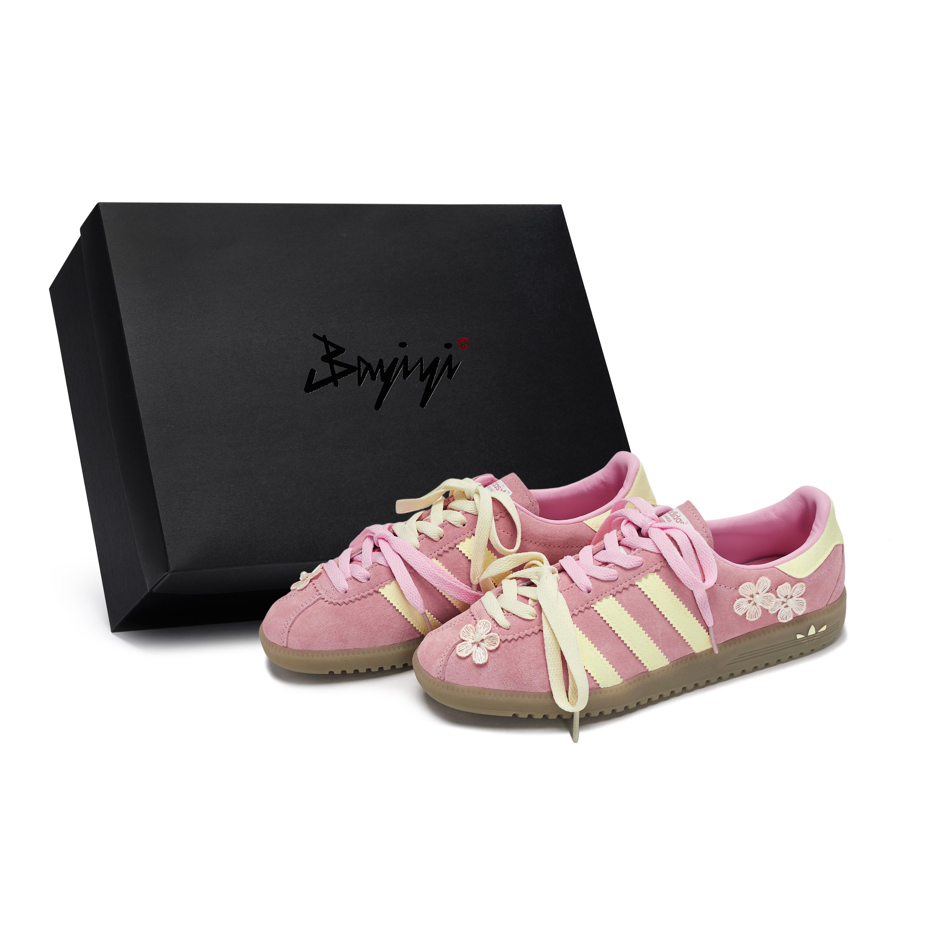 

Adidas Originals Bermuda Low top Skateboard Shoes Unisex Beige Pink Yellow GY7386(Team80-S-BOX) 38⅔