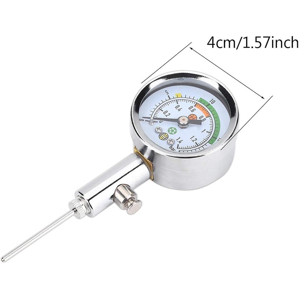 Ball Pump Ball Pressure Gauge, Mini Air Pressure Gauge Barometer Tool for Football Rugby Volleyball