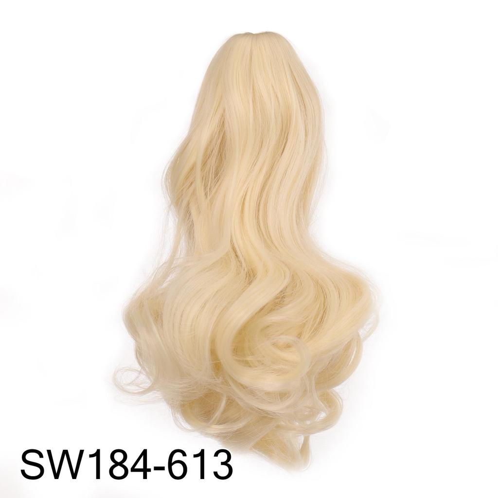 Bybrana Beauty Long Hair Bun Wig PonyTail Matte High Temperature Silk Fiber Claw Clip