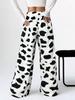 2025 Leopard Print Wide-Leg Casual Long Pants for Women - European & American Trend