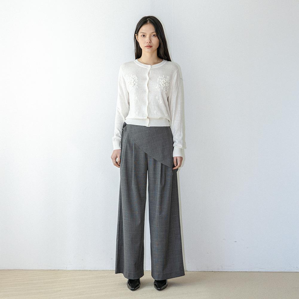 Laengsseon Ls_Layered Wrap Pants_Gray